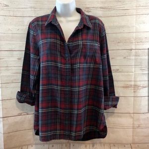 Madewell Cotton Flannel Ex-Boyfriend Shirt